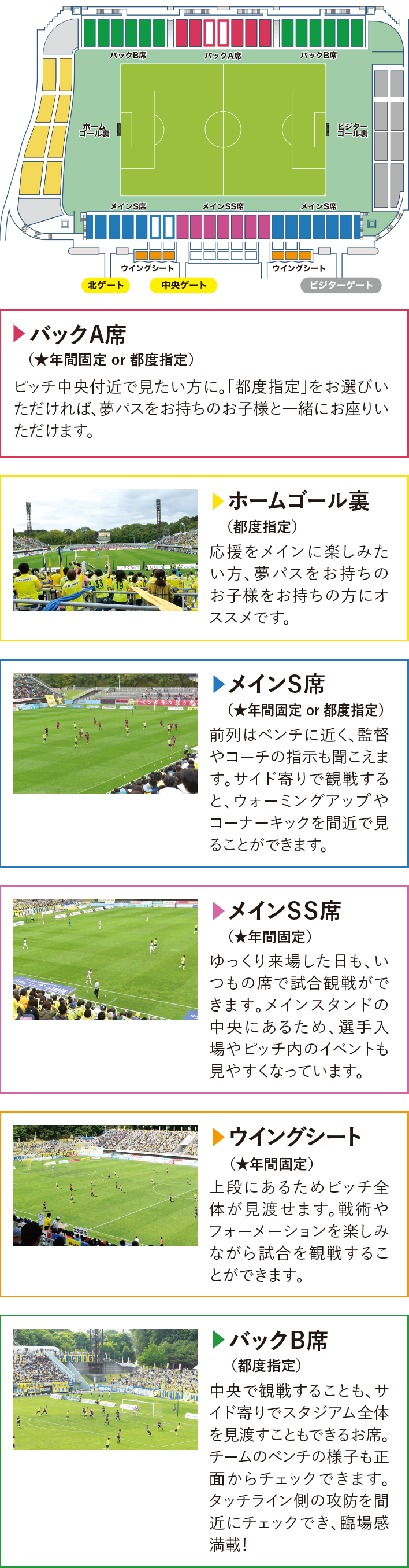 栃木県グリーンスタジアム 席割図