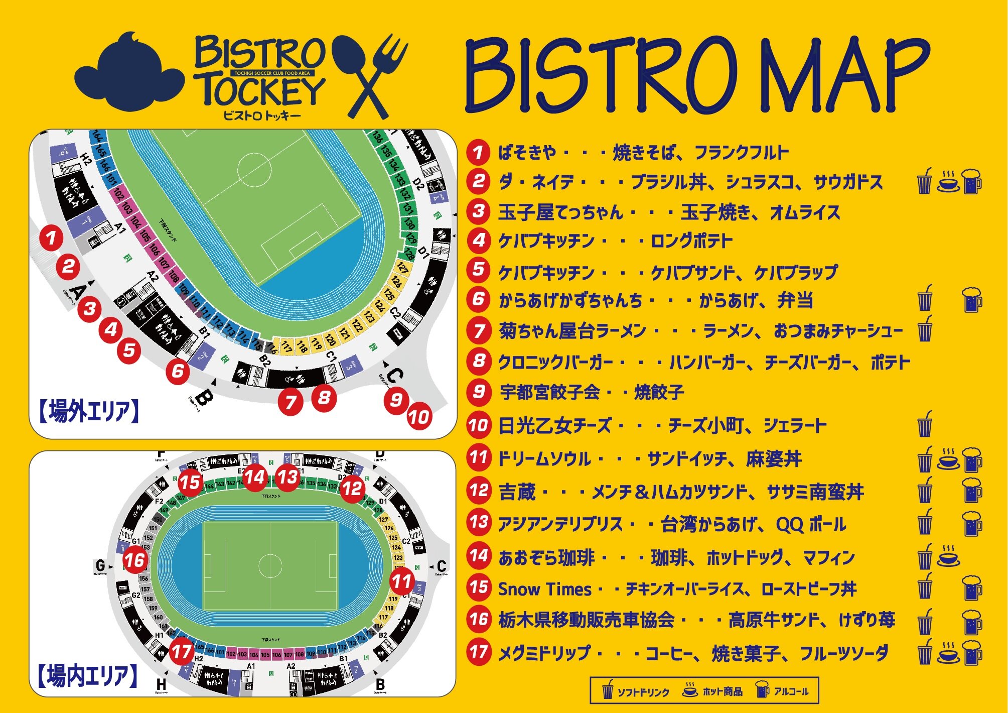 5 8 ヴァンフォーレ甲府戦 グルメ情報 ニュース 栃木サッカークラブ公式サイト 栃木sc