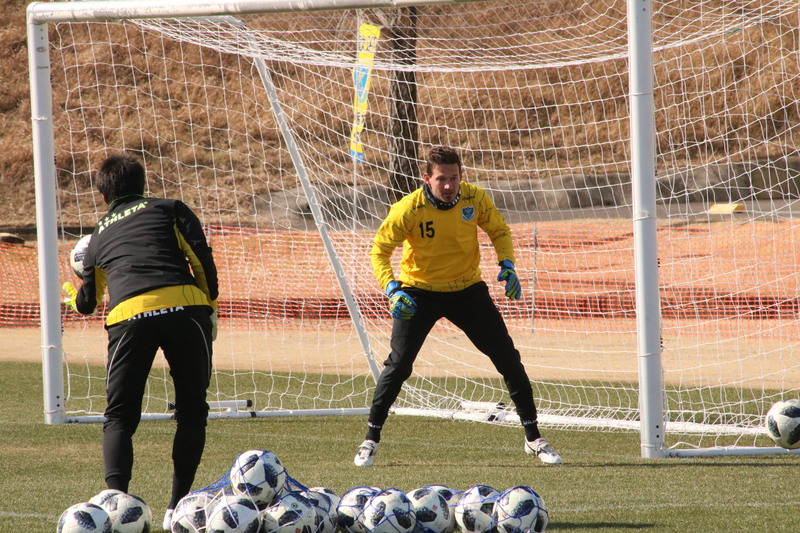 GK陣はみっちりトレーニング。