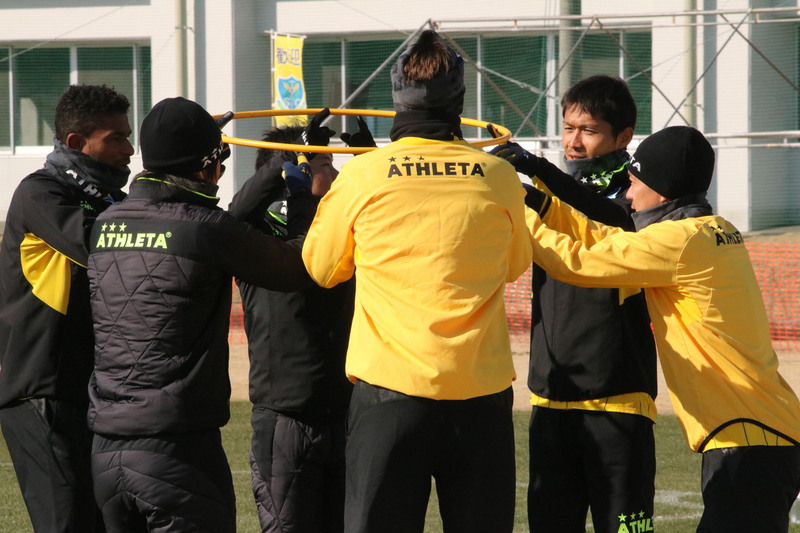 続いて、グループに分かれてのトレーニング。