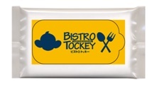 BISTRO TOCKEYのオープン記念として、当日フードメニューをお買い上げのお客様先着2,000名様に「BISTRO TOCKEYオリジナルロゴ入りウェットティッシュ」をプレゼント!※店舗ごとになくなり次第終了となります。