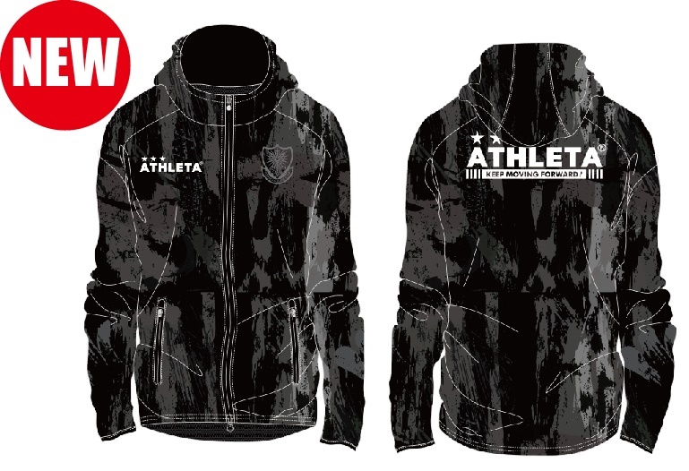 ①【ATHLETAウインドパーカー】
・ATHLETAコラボ、キーパー2ndユニ柄のウインドパーカー!
ファッショナブルで、エンブレムはさりげなく入っているデザインなので普段使いも〇!■サイズ:M,L,O,XO■素材:表地 ポリエステル100%、裏地 ポリエステル100%
■価格:10,584円
■販売場所:ファンエリア内グッズ売店、ホームゴール裏グッズ売店