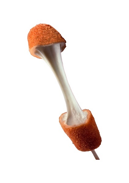 【チーズハットグ】
・巷で大人気のチーズドッグがグリスタにも登場！あちこちで行列になるほどの人気ぶりのメニューです♪
■価格：500円
■販売店舗：ケバブキッチン(ファンエリア)