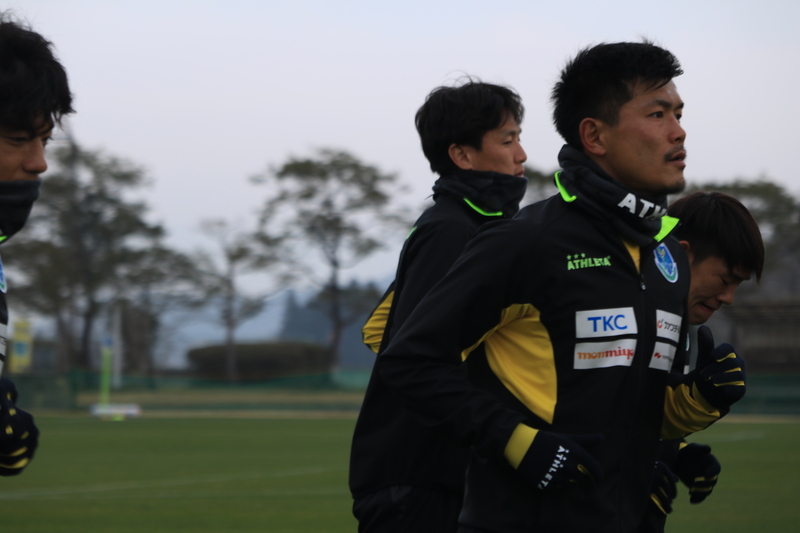 瀬川和樹選手。トレーニングから、しっかり声を出しております!